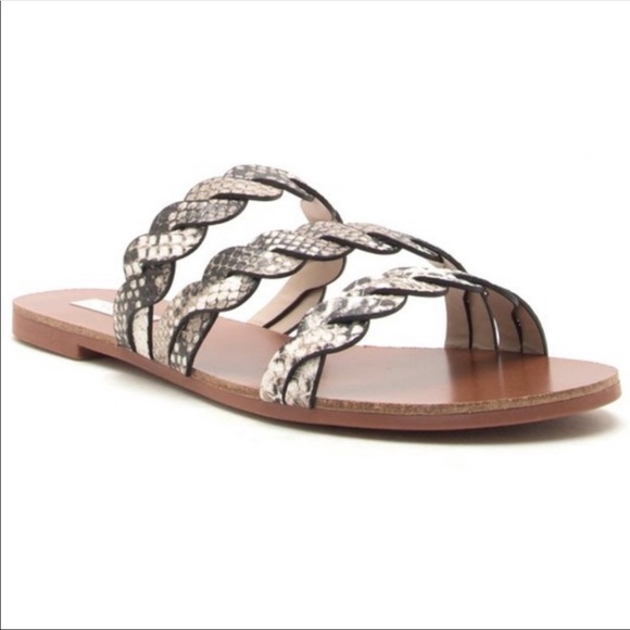 NEW IN BOXSnake Print Braided faux leather sandals - Picture 6 of 8